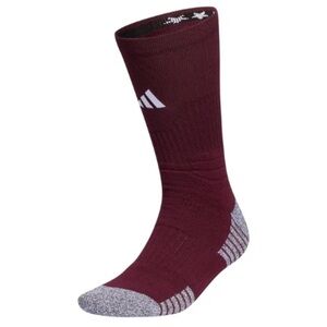 adidas 5-Star Team Crew Socks Burgundy Unisex Sz L Brand New 1 Pair